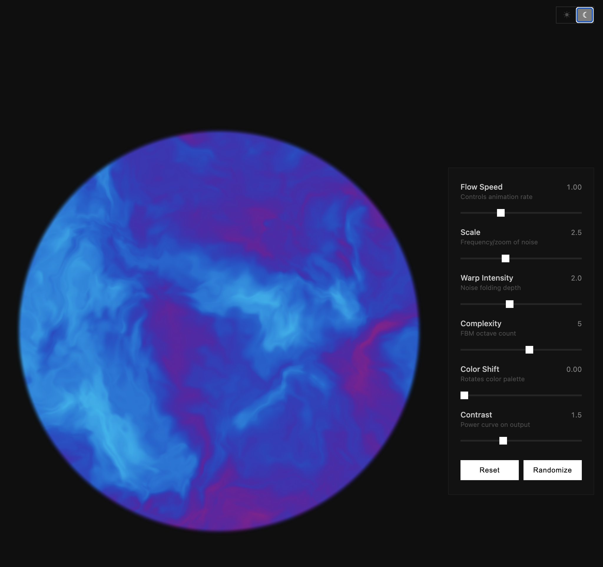 firs version of the shader experiment made gas giants